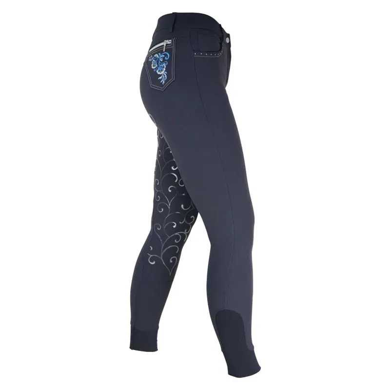 Hy Performance Chester Ladies Breeches in Navy