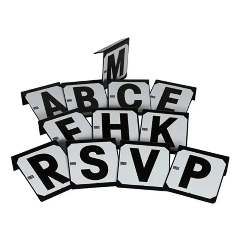 Stubbs Hook-on Markers in Black/White