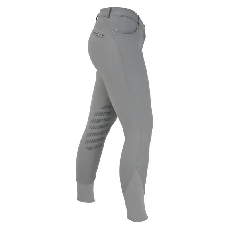 Hy Performance Thermal Softshell Ladies Breeches in Grey-1