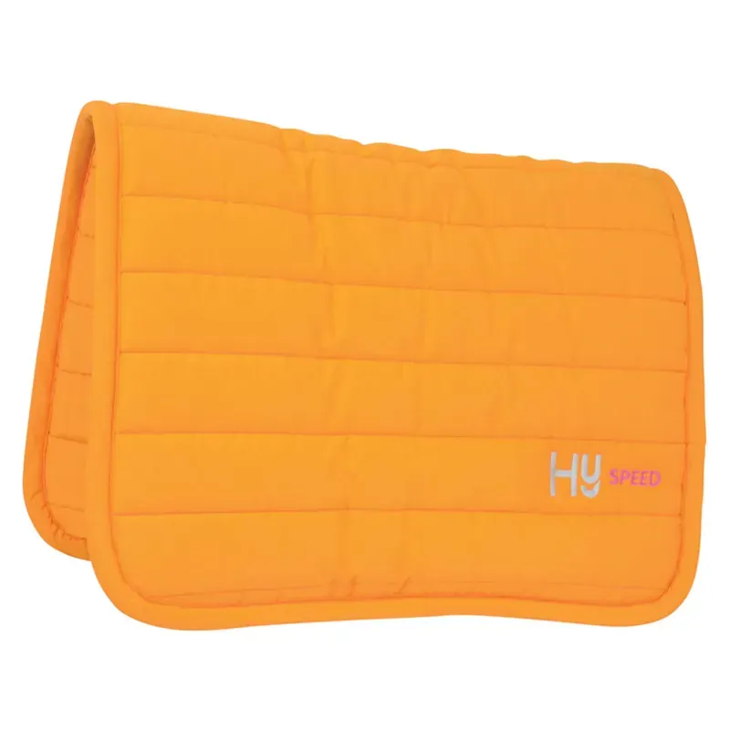 Hy Equestrian Neon Reversible Comfort Pad in Bright Orange
