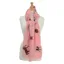 Hy Fashion Ladies Balmoral Scarf in Coral/Black