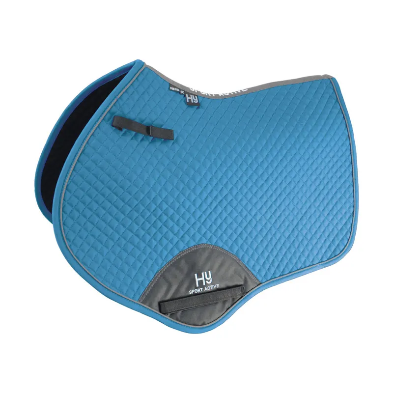 Hy Sport Active Close Contact Saddle Pad - Sky Blue