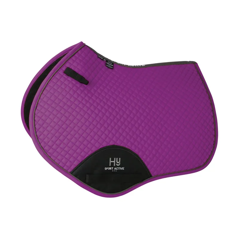 Hy Sport Active Close Contact Saddle Pad - - Vivid Merlot full