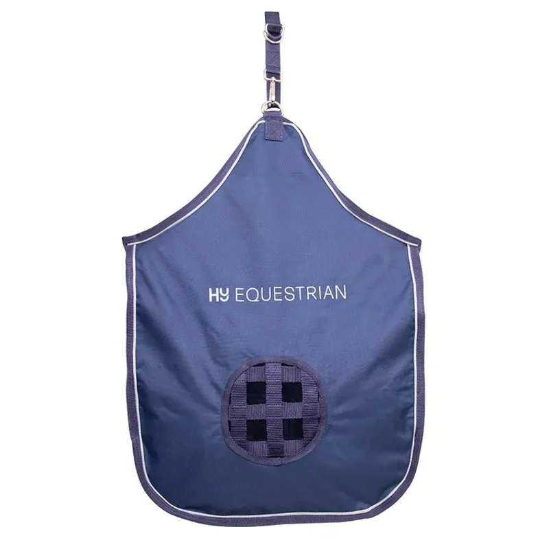 Hy Equestrian One Size Hay Bag in Navy/Grey