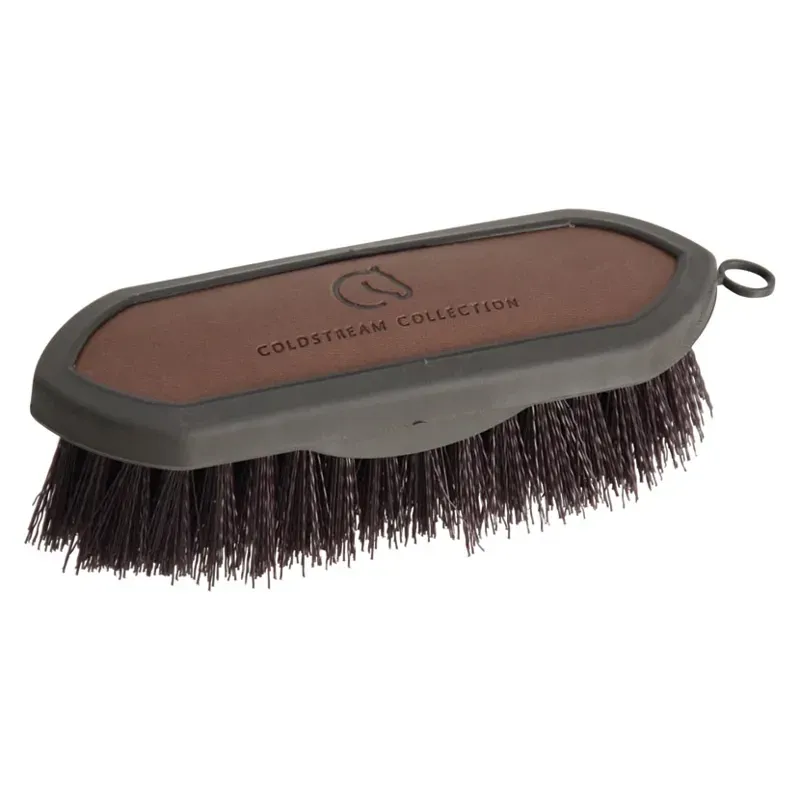 Coldstream Faux Leather Face Brush in Brown/Black