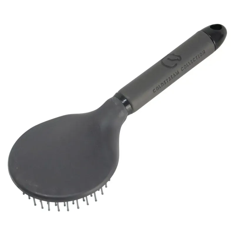 Coldstream Faux Leather Mane and Tail Brush in Charcoal/Black