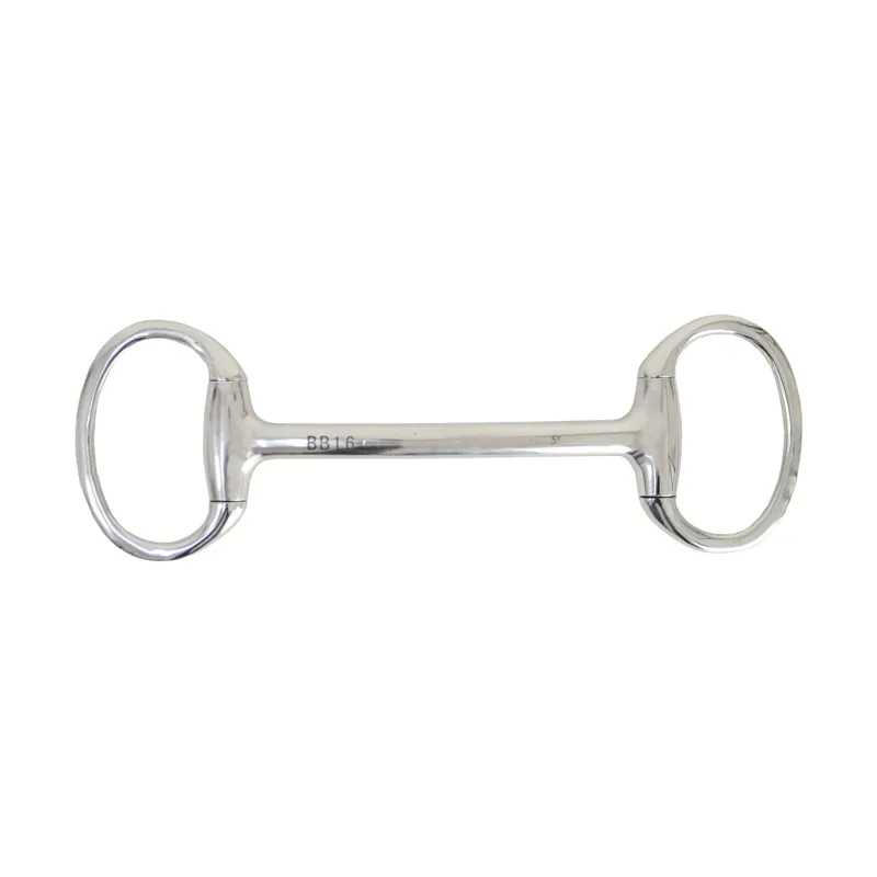 Lorina 5 inch Eggbutt Mullen Mouth Snaffle in Silver