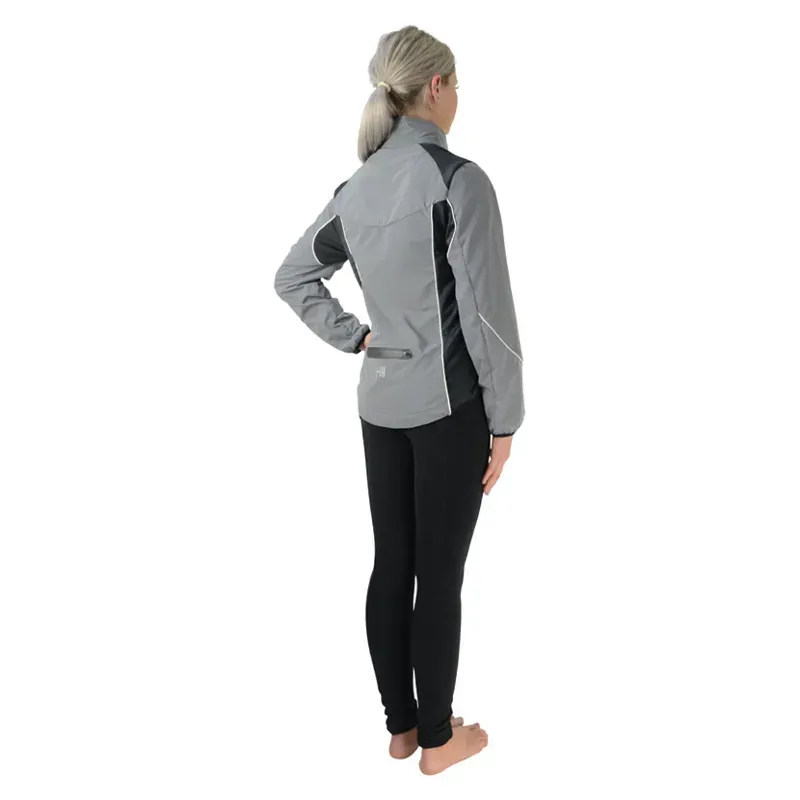 Hy Equestrian Silva Flash Reflective Jacket in Reflective Silver-1