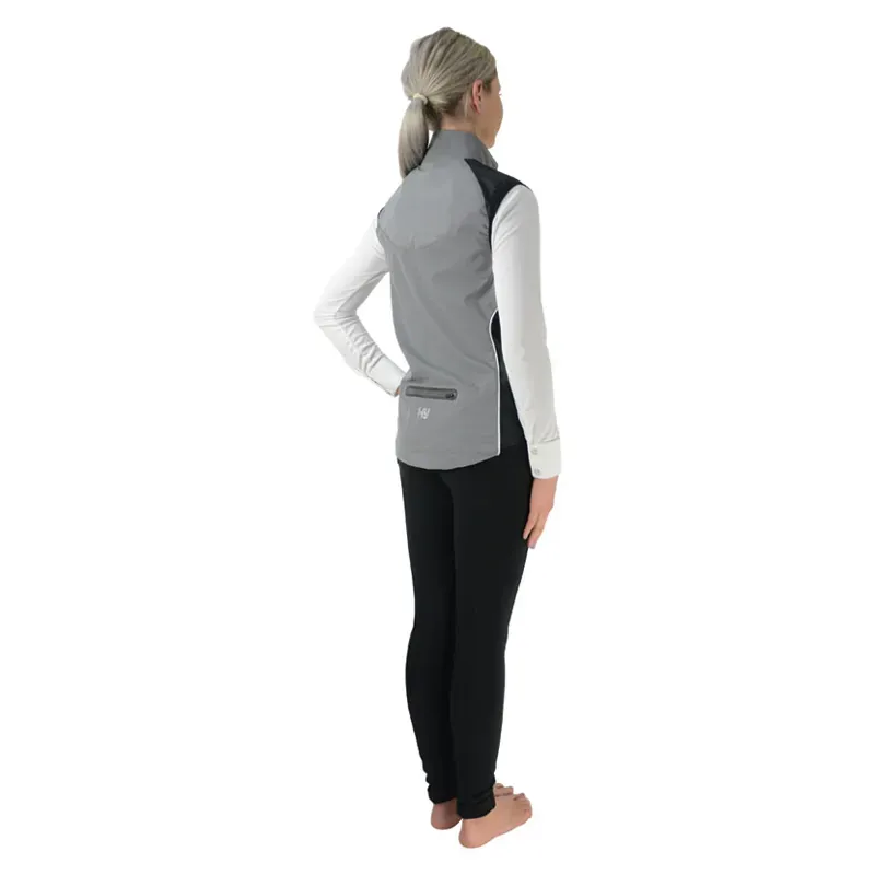 Hy Equestrian Silva Flash Reflective Gilet in Reflective Silver-1