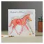 Deckled Edge Fanciful Dolomite Card - Happy Birthday Foal
