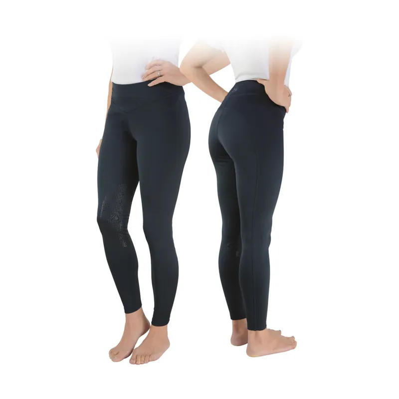 Hy Equestrian Oslo Softshell Riding Tights - - Navy