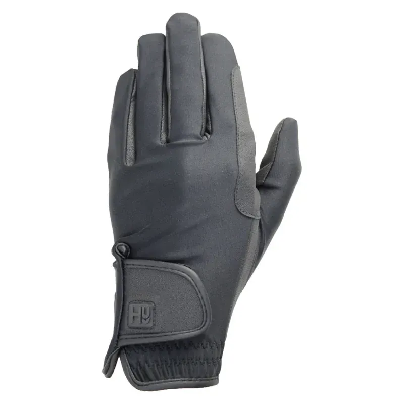 Hy Equestrian Riding Gloves in Black