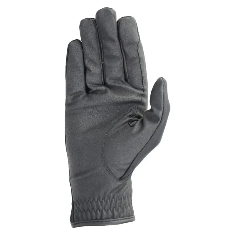 Hy Equestrian Riding Gloves in Black-1