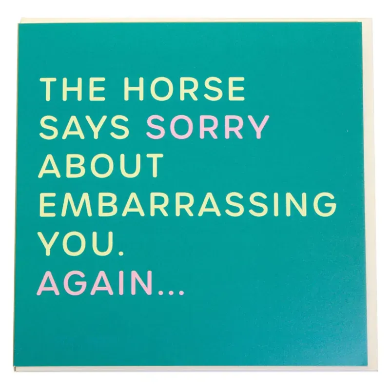 Gubblecote Humourous Greetings Card - Embarrasing You