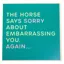Gubblecote Humourous Greetings Card - Embarrasing You