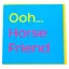 Gubblecote Humourous Greetings Card - Horse Friend