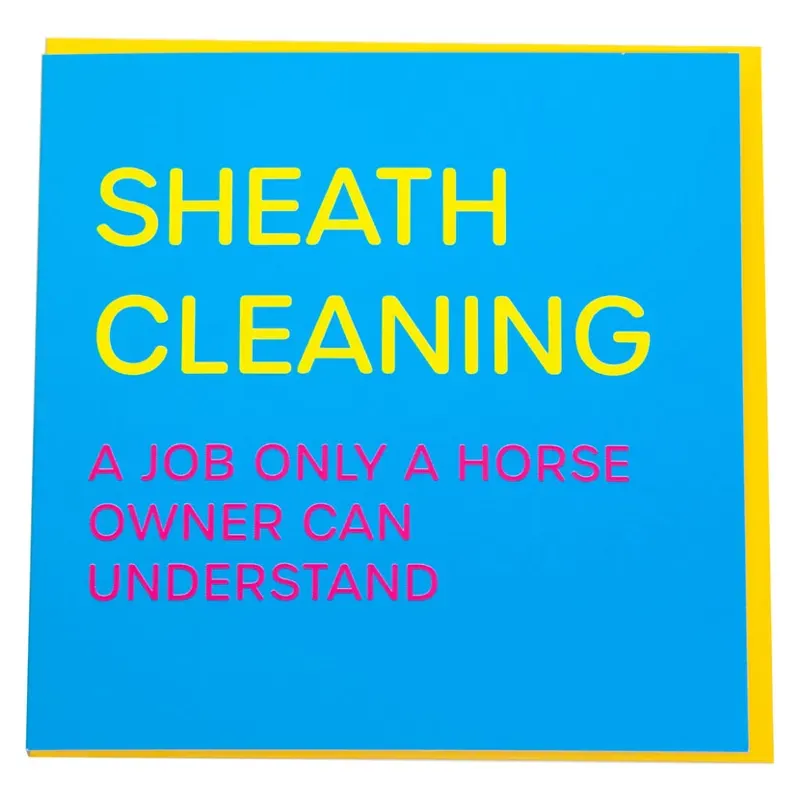 Gubblecote Humourous Greetings Card - Sheath Cleaning