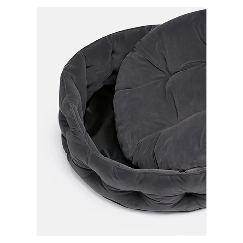 Joules Chesterfield Pet Bed in Grey-3