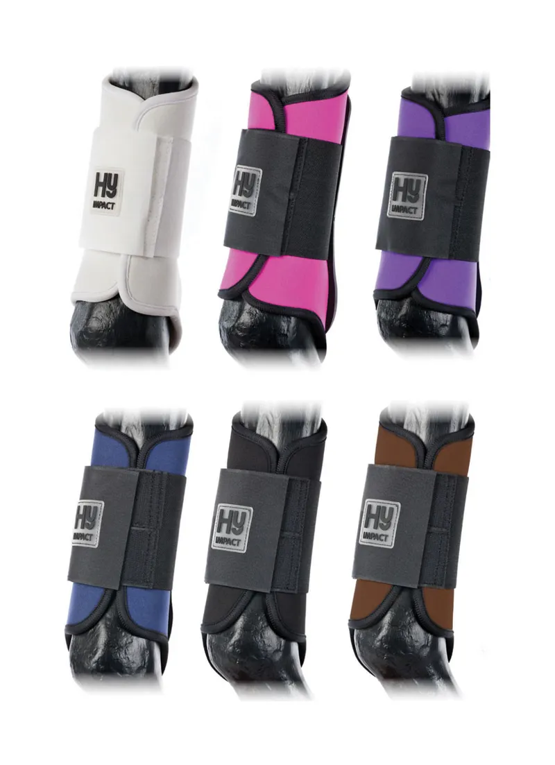 Hy Equestrian Brushing Boots - - Black
