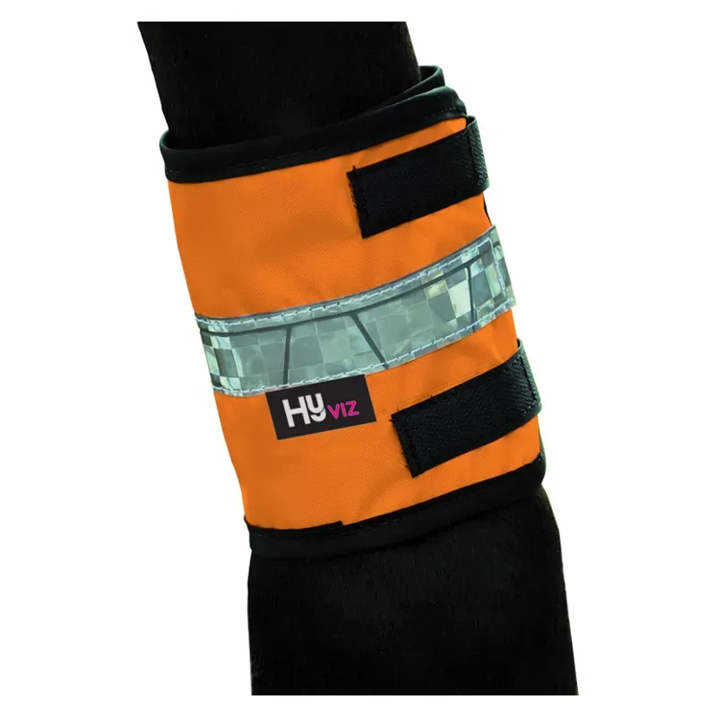 Hy Viz Leg Bands in Orange/Black