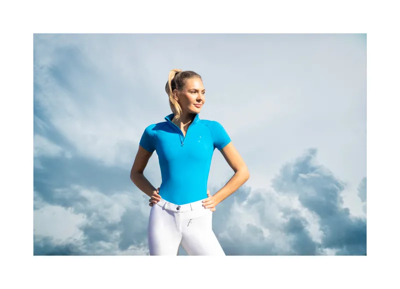 Coldstream Midlem Short Sleeve Base Layer - - Blue-7