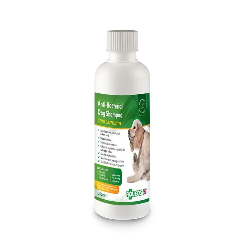 Aqueos Anti-Bacterial Dog Shampoo - 200 ml