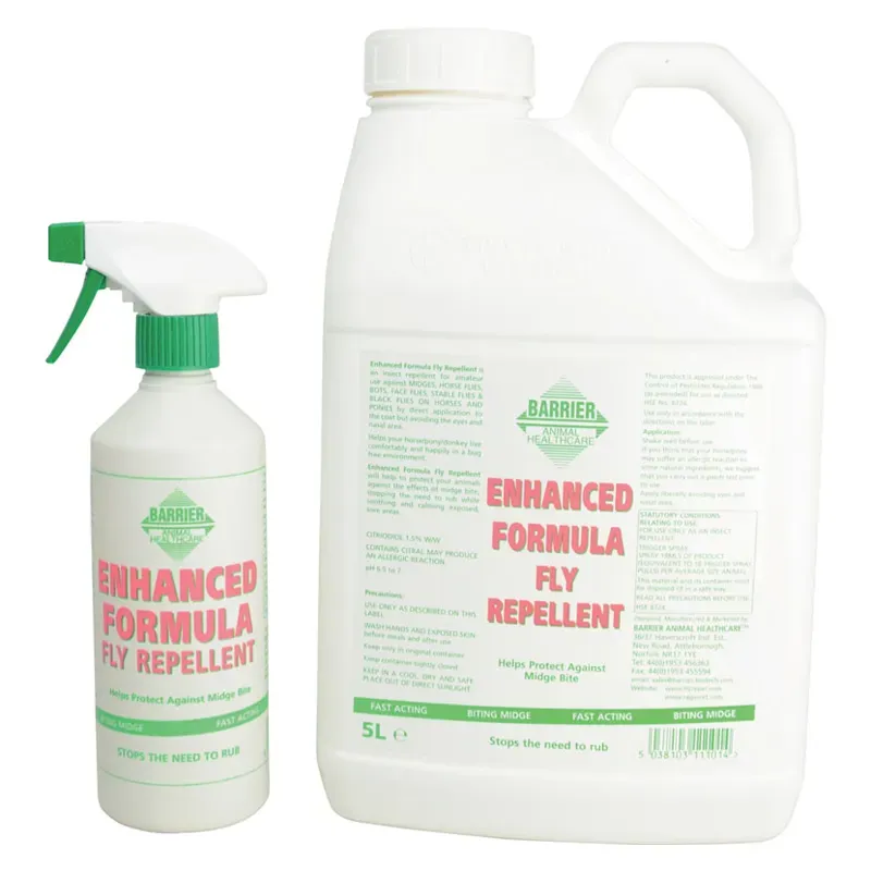 Barrier Equine Enhanced Formula Fly Repellent in White