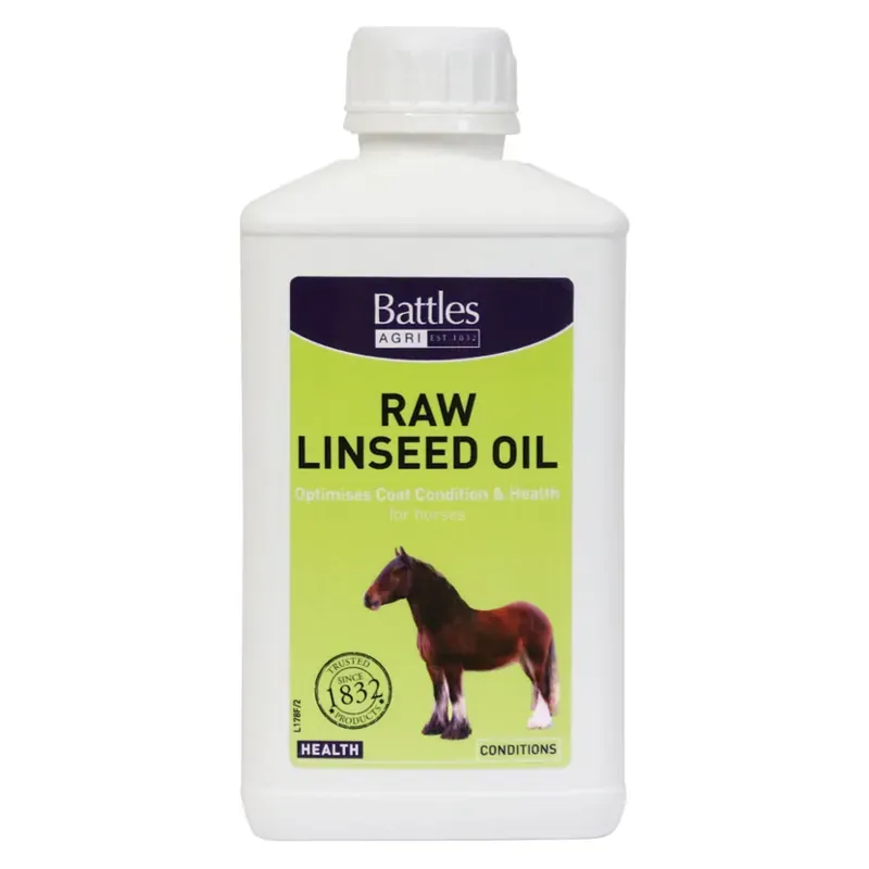 Battles Raw Linseed Oil in White