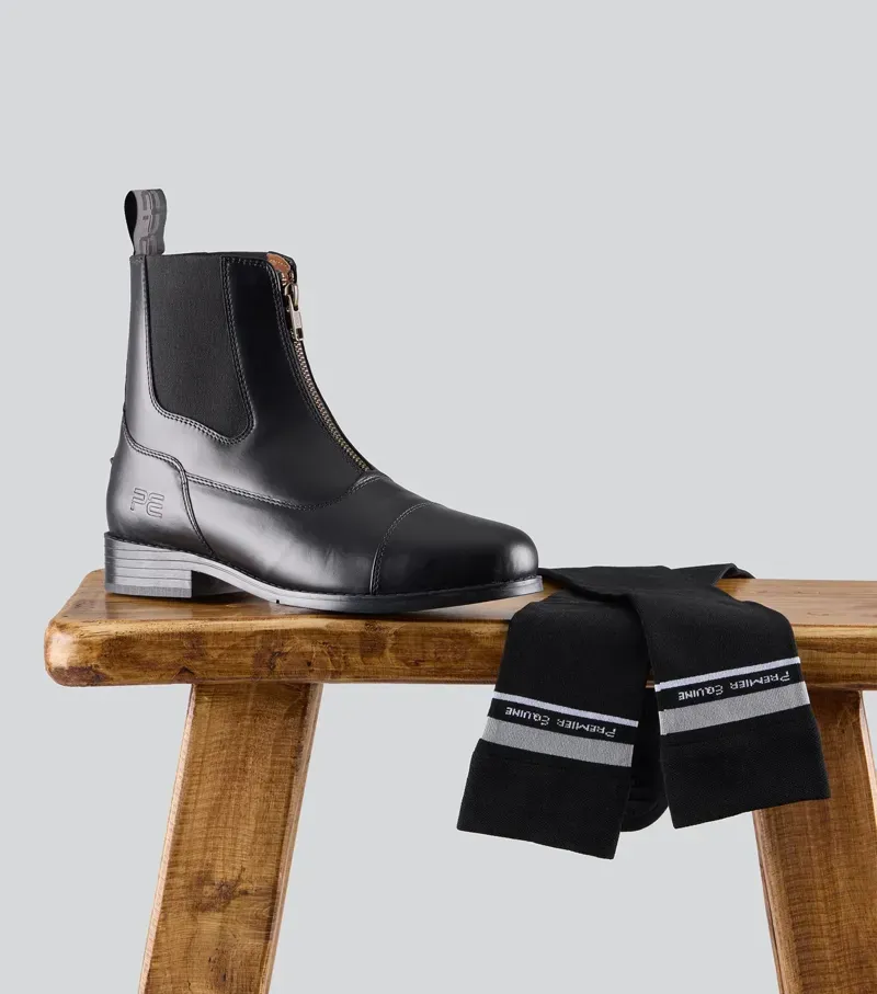 Premier Equine Riding Socks (1 Pair) / Black Small-4