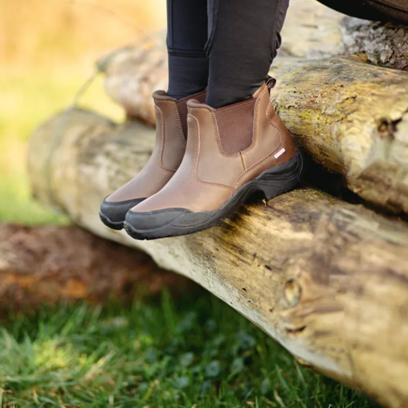 Hy Equestrian Crowden Jodhpur Boots - - Brown-2