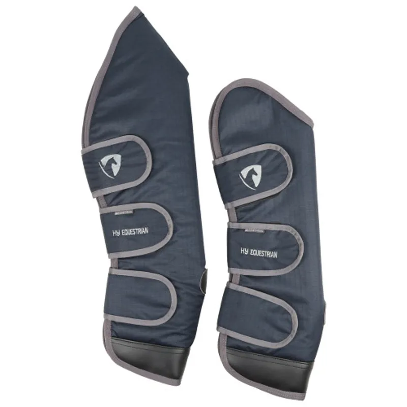 Hy Equestrian Travel Boots - - Navy/Grey