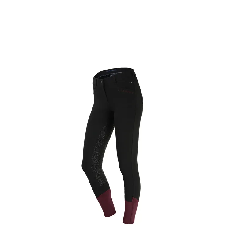Coldstream Learmouth Ladies Breeches - - Black/Windsor Wine