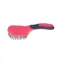 Hy Equestrian 23.8 x 7.3cm ProGroom Star Easy Grip Mane and Tail Brush in Pink/Navy