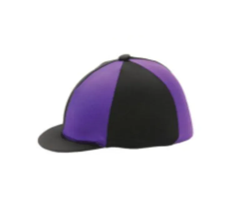 Hy Two Tone Lycra Silks in Black/Purple 