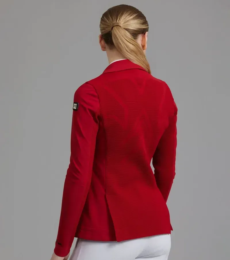 Premier Equine Ladies UK 16 Quarto Competition Jacket in London Red-1