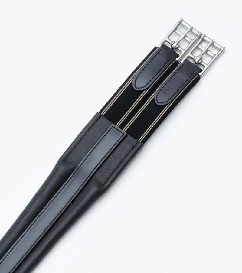 Premier Equine Rapone Leather Girth in Black-3