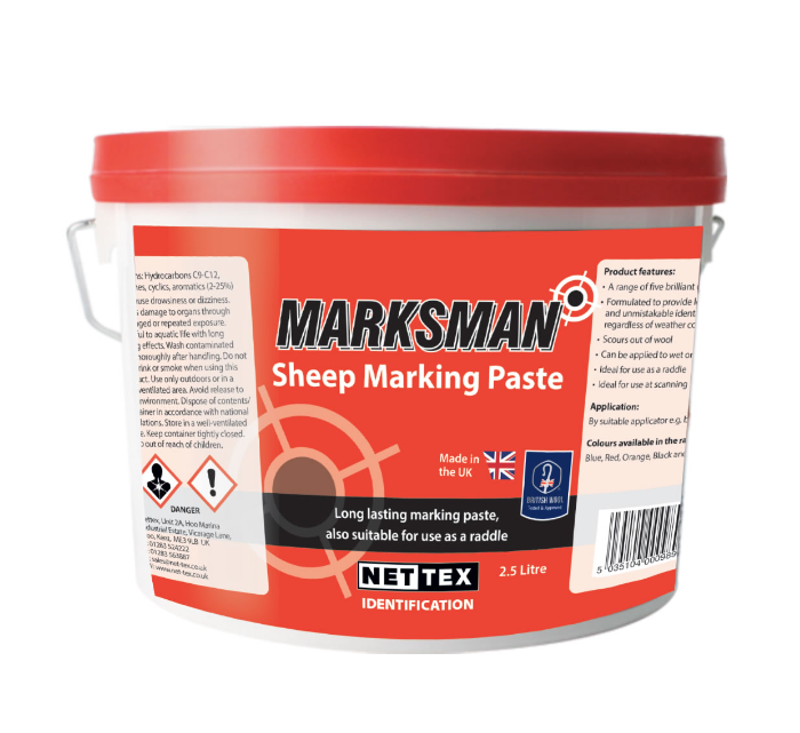 Nettex Marksman 4x2.5-litre Sheep Marking Paste in Red