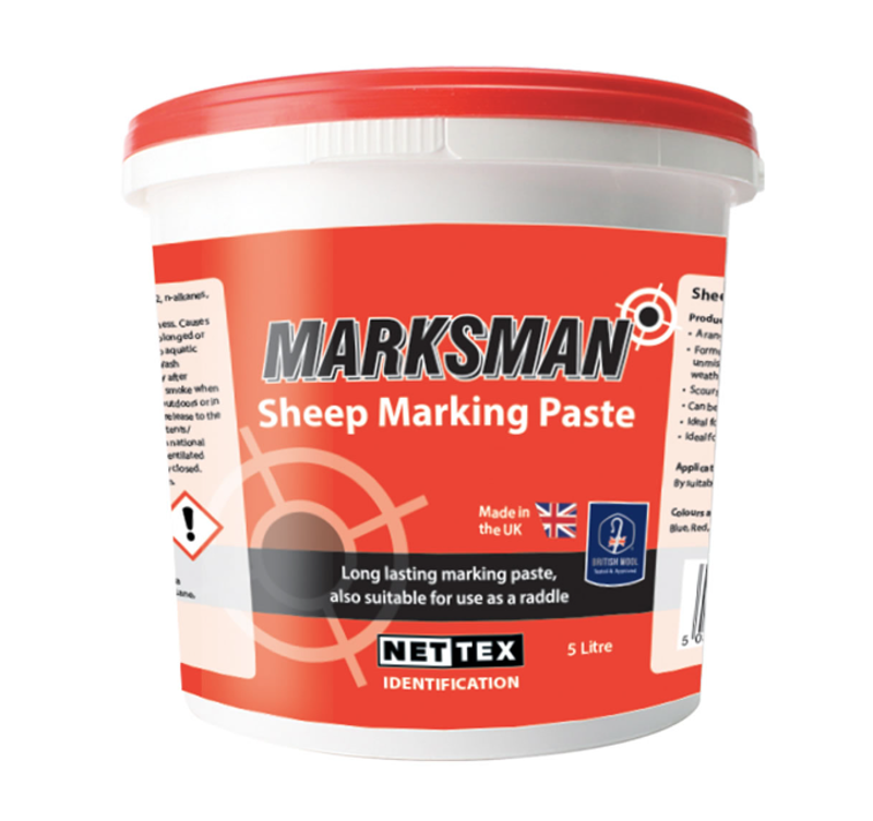 Nettex Marksman 4x5-litre Sheep Marking Paste in Red