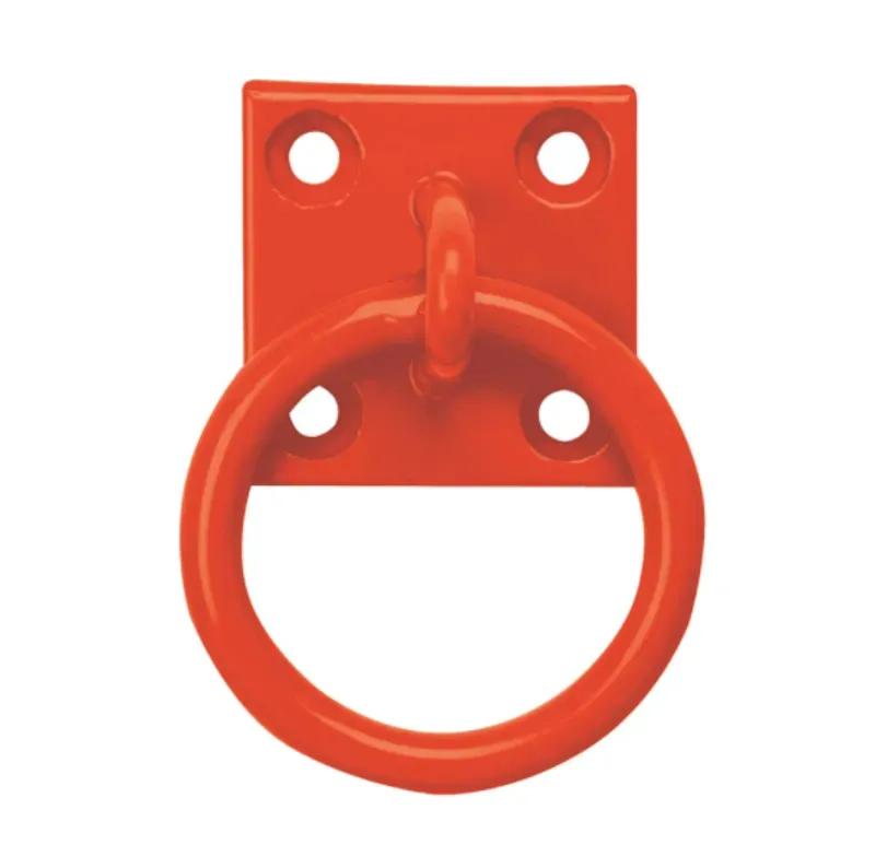 Perry Equestrian Chain Ring on Plate in Red