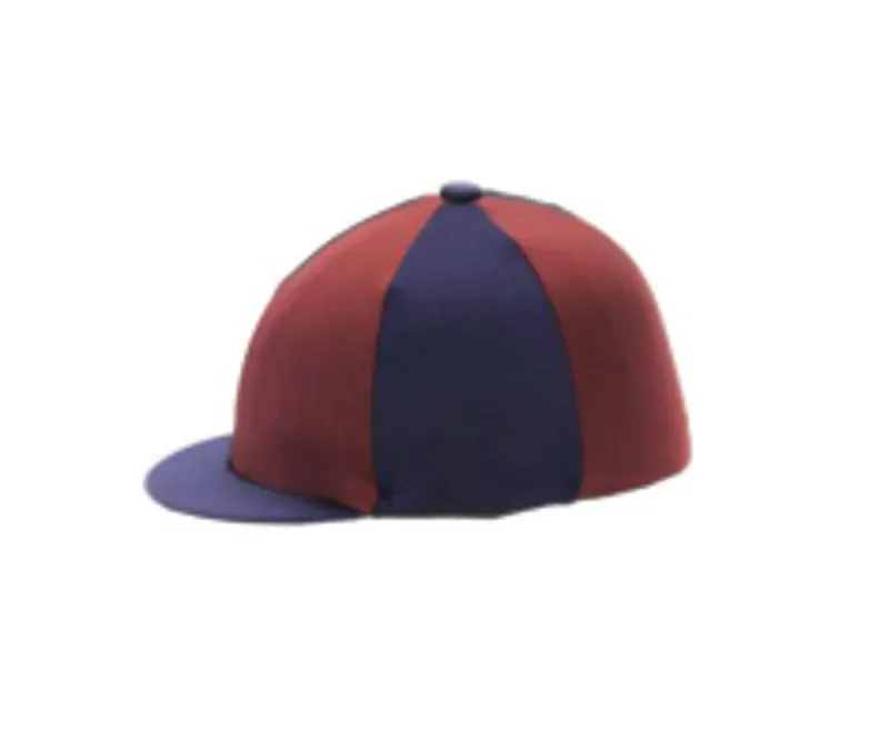 Hy Two Tone Lycra Silks in Navy/Burgundy