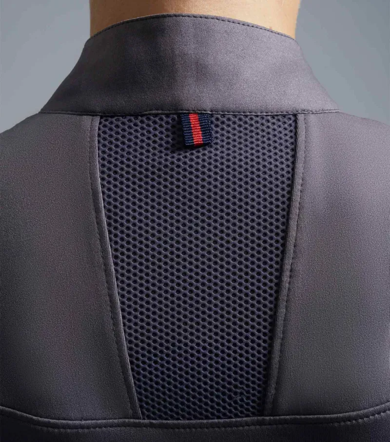 Premier Equine Respiro Riding Polo Shirt in Anthracite Grey-3