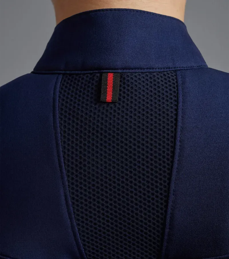 Premier Equine Respiro Riding Polo Shirt in Navy-3