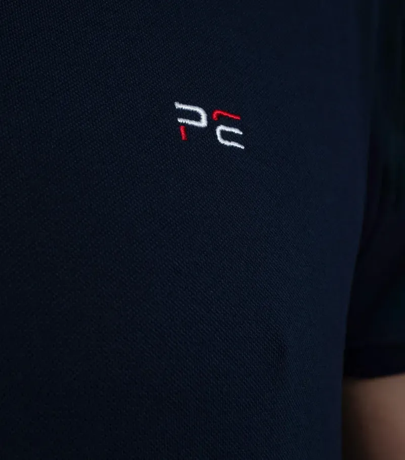 Premier Equine Respiro Riding Polo Shirt in Navy-4