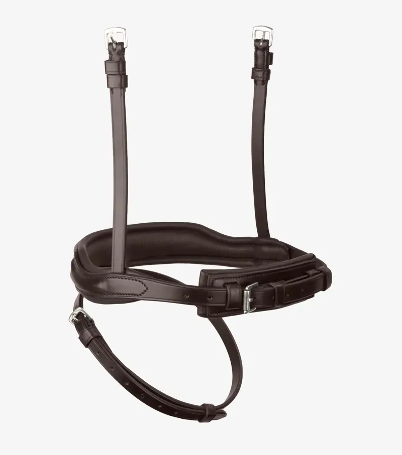 Premier Equine Rizzo Anatomic Flash Noseband in Brown-2
