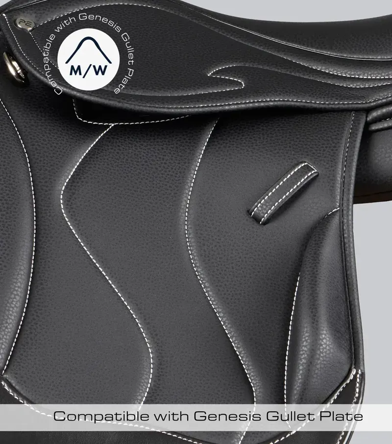 Rouen Synthetic Monoflap Cross Country Saddle / Black 17-1