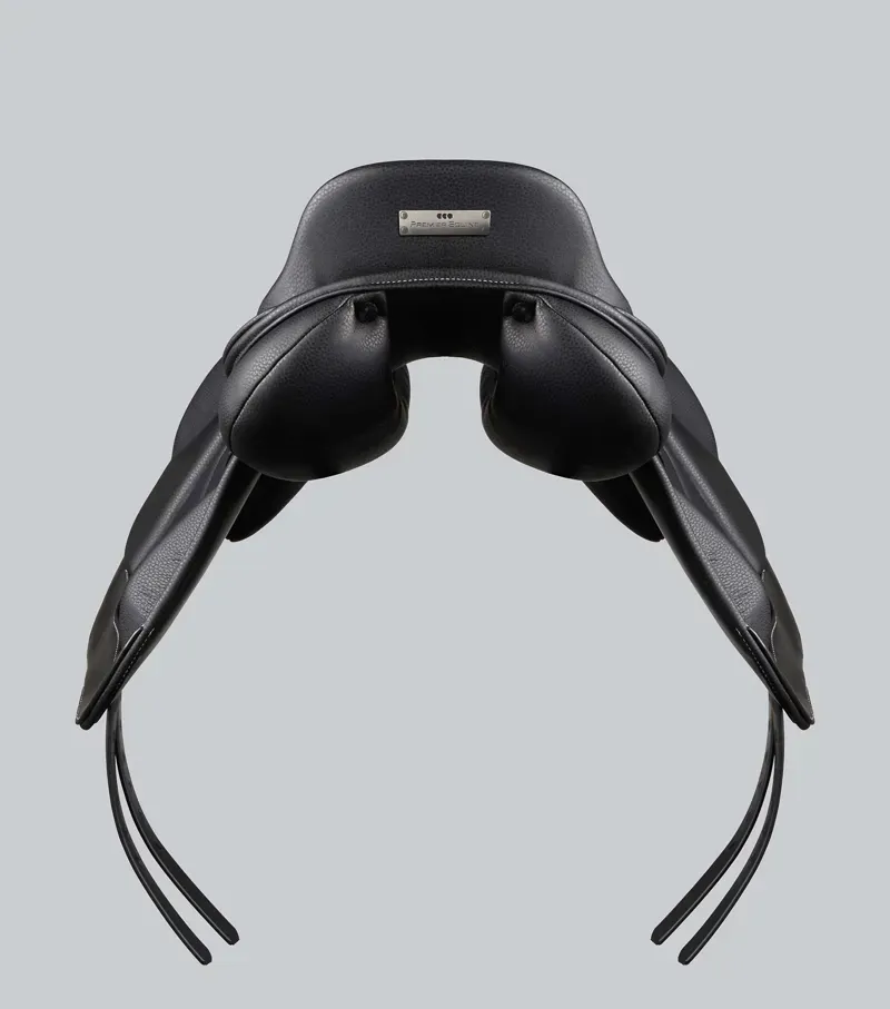 Rouen Synthetic Monoflap Cross Country Saddle / Black 17-4