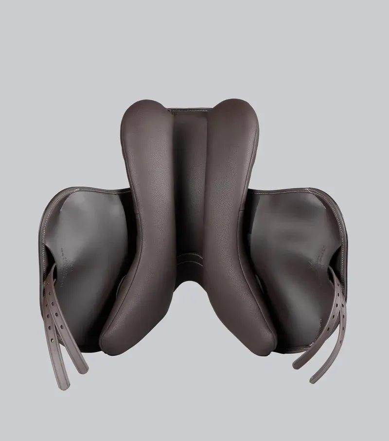 Rouen Synthetic Monoflap Cross Country Saddle / 16. 5 Dark Havana 16.5-5