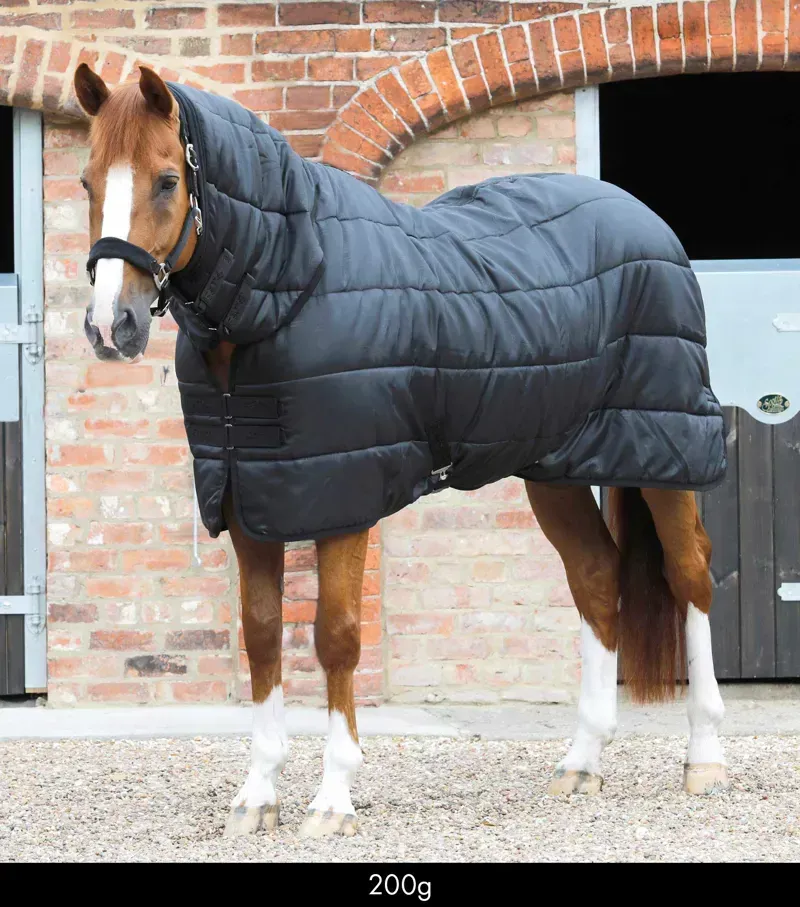 Premier Equine Combo Horse Rug Liner in Black 200g