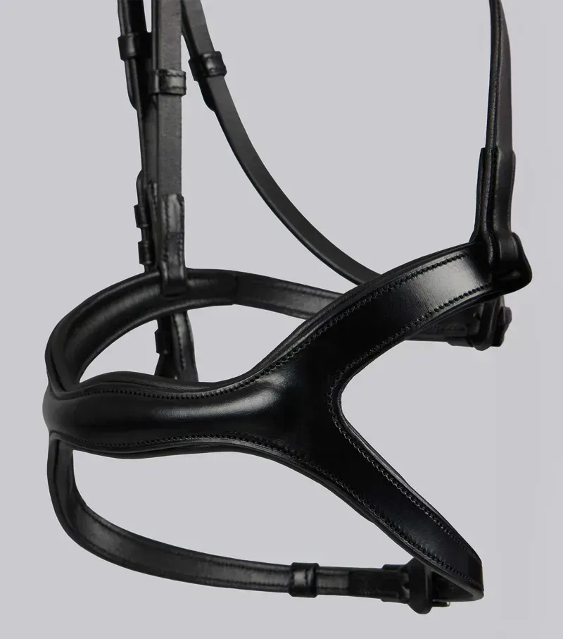 Premier Equine San Paolo Anatomical Bridle in Black-3