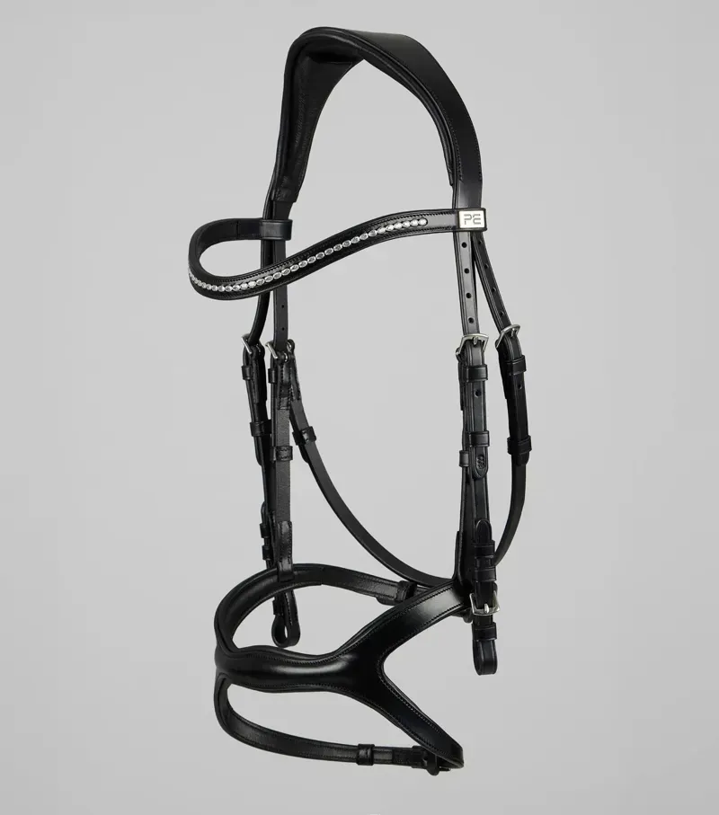 Premier Equine San Paolo Anatomical Bridle in Black-4